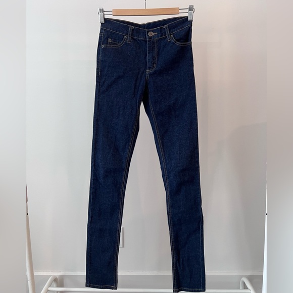 NWOT High Waisted Jeans - Cheap Monday (Size 25 - Dark Blue) - Picture 2 of 4